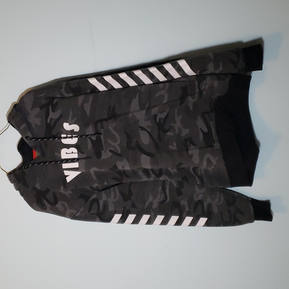 Encrypted VIBES Men's fleece hoodie size 2XL
